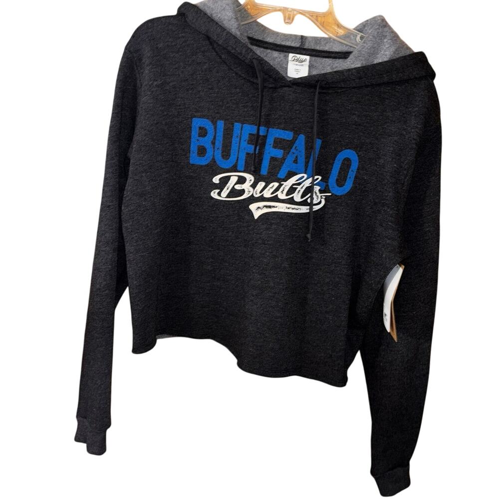 Blue 84 University of Buffalo Bulls women’s cropped hoodie sweatshirt NWT medium